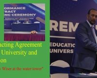 ደብረ ማርቆስ ዩኒቨርሲቲ እና የኢ.ፊ.ዴ.ሪ ትምህርት ሚኒስቴር ቁልፍ የስራ የአፈጻጸም ስምምነት ውል (Performance Contracting Agreement) ተፈራረሙ።